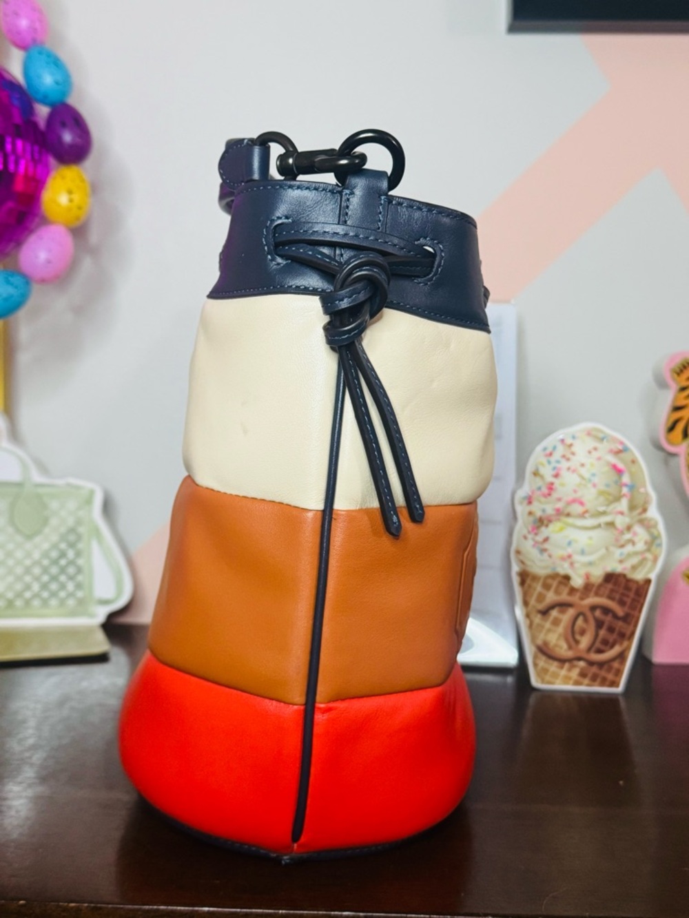 Coach Colorblock Leather Field Bucket Bag NWOT - Picture 8 of 15